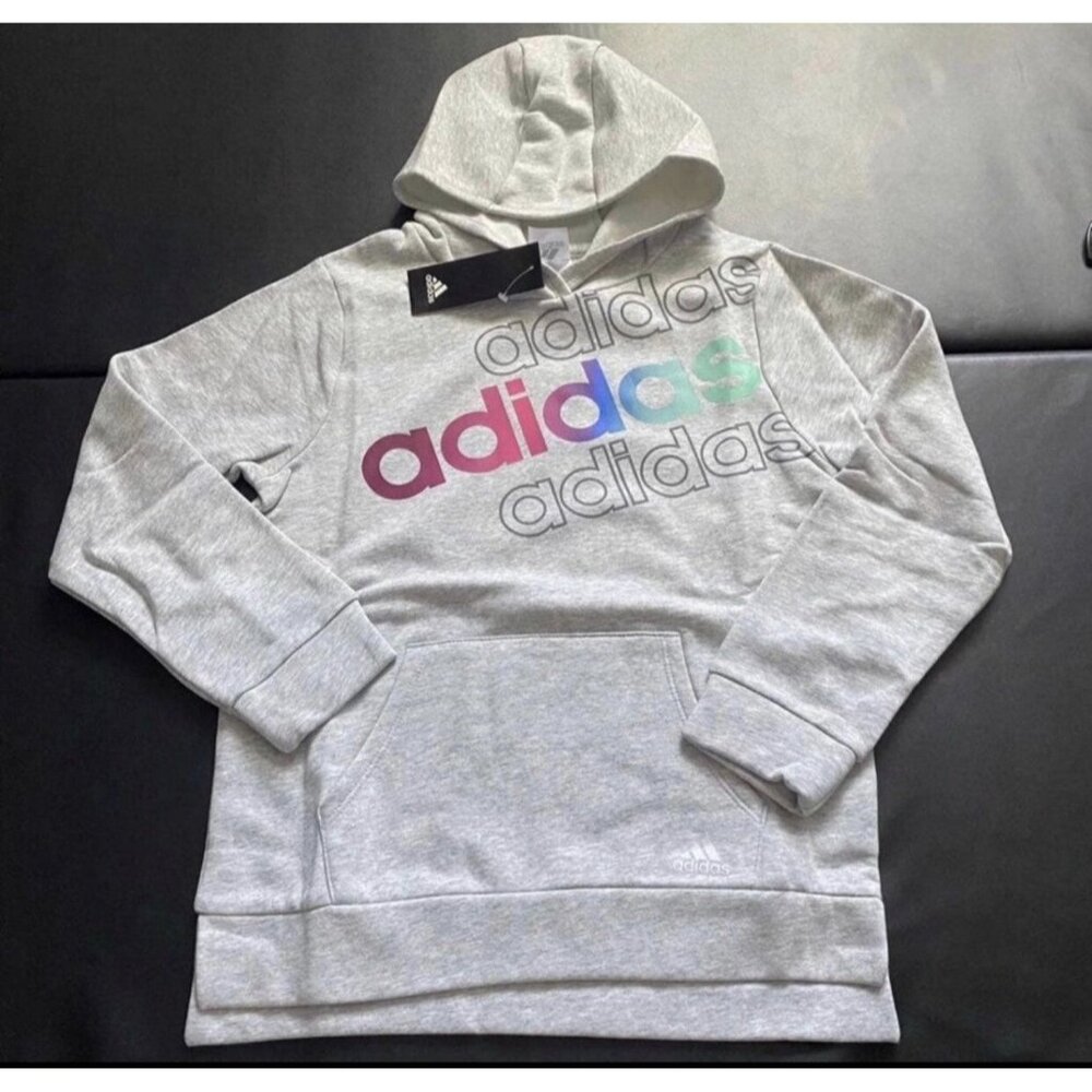 NWT Adidas Ombre Hoodie Girls Youth Size Large